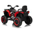 thumbnail image 6 of Joyracer 24 Volt Ride on ATV for Kids, 4WD 4 Wheeler Electric Car with Remote Control, 2 Seats Ride on Toys for Toddlers, w/Headlights, Bluetooth, Music, USB, EVA Tires, Red, 6 of 11