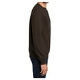 thumbnail image 3 of Yellow Rooster Men's Core Fleece Classic Crewneck Sweatshirt Dark Chocolate Brown 2XL, 3 of 6