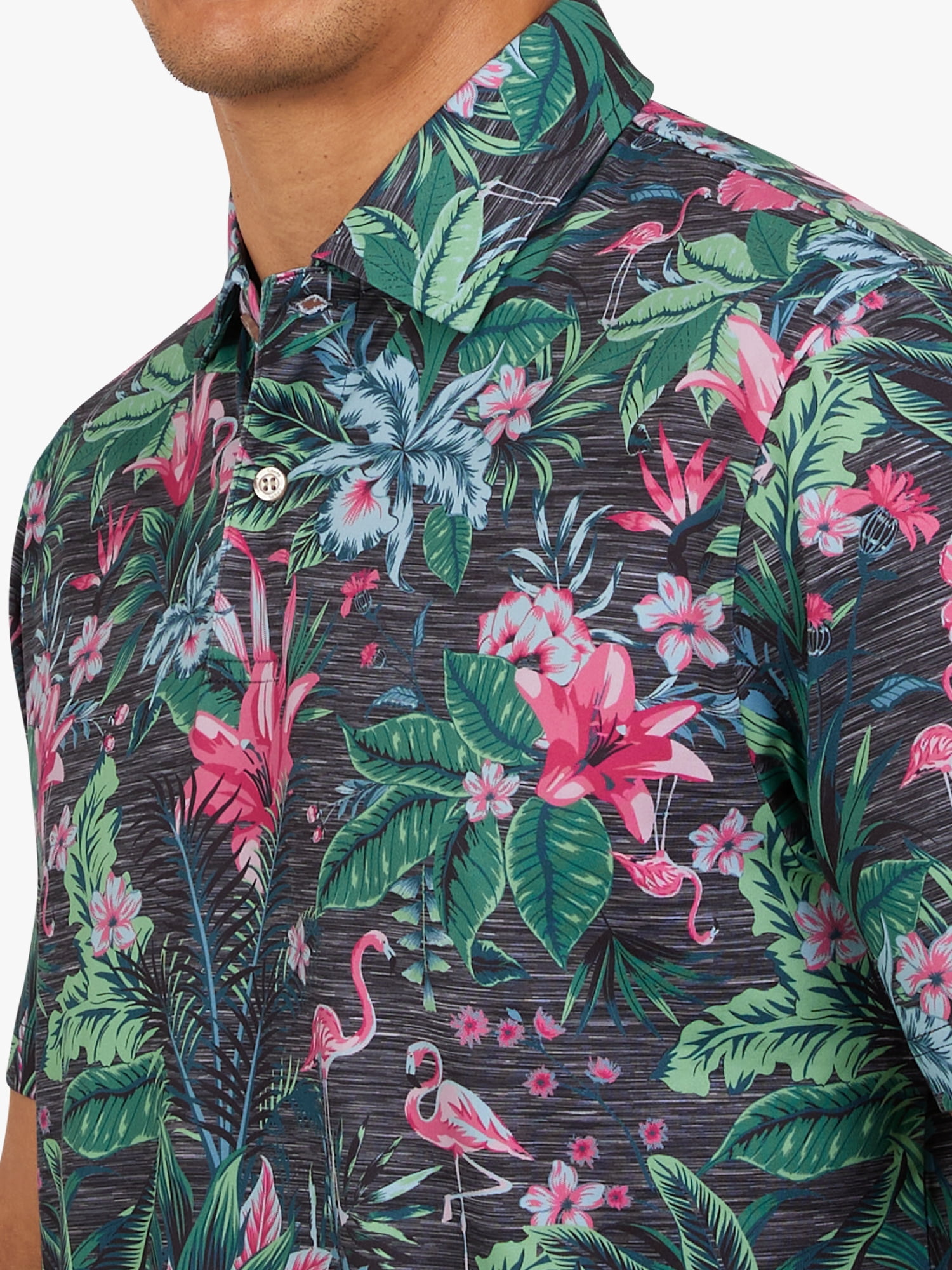 Chaps Men's and Big Men's Everyday Performance Printed Polo Shirt, Sizes S-3XL