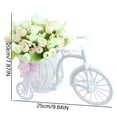 thumbnail image 2 of Bicycle Planter Stand Outdoor Bike Flower Holder Valentine's Day Flower Stand Decorative Plant Display for Patio Lawn Garden,Multicolor, 2 of 3