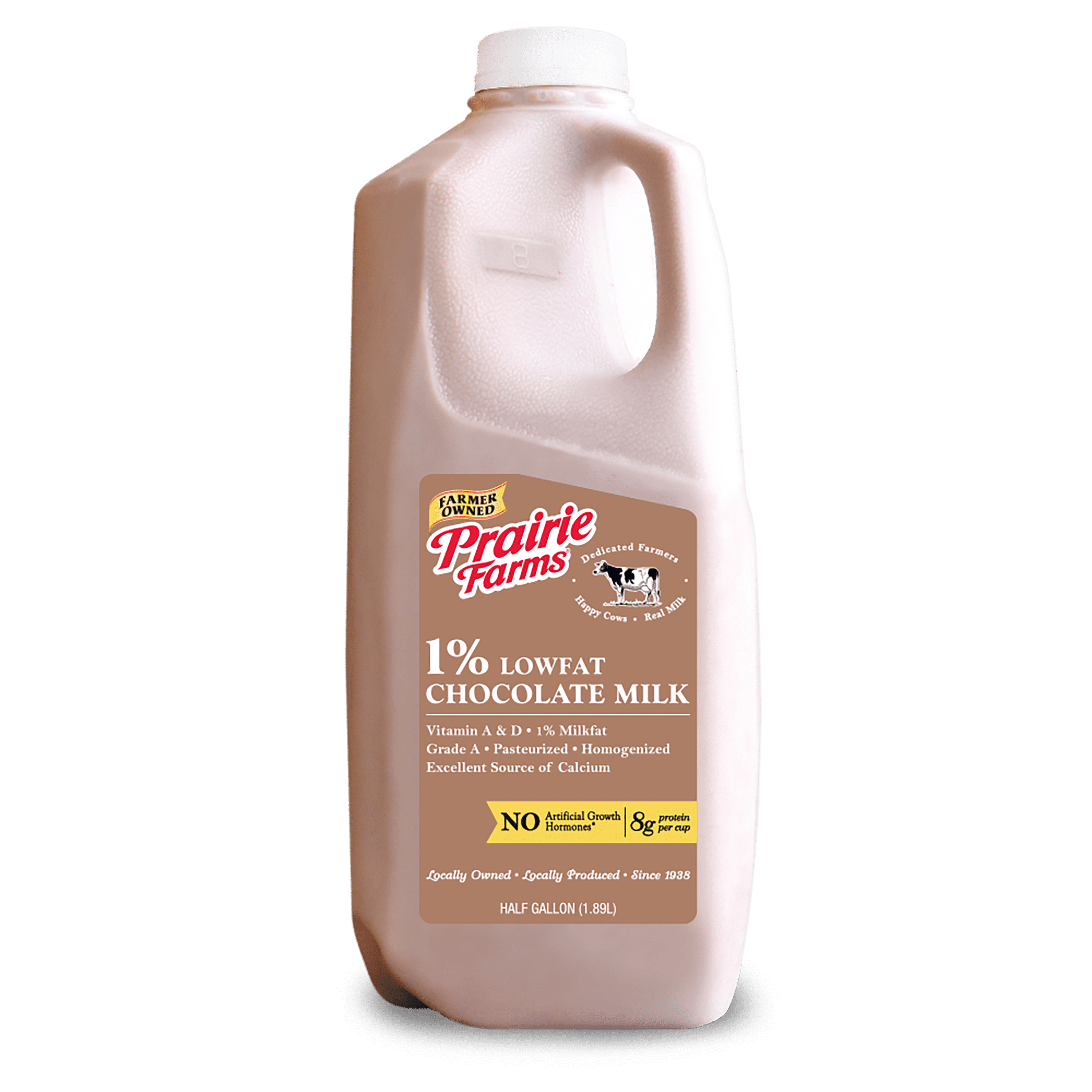 Prairie Farms 1 Lowfat Chocolate Milk, 0.5 gal