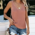 thumbnail image 6 of HAPIMO Women's Summer Tank Tops Solid Color Print Tops Ice Silk Knitting Camisole Sleeveless Shirts for Girls Casual Loose Fit Camis Vest V-Neck Blouse Sales Pink XXL, 6 of 9