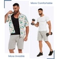 thumbnail image 6 of MANIFIQUE Short Sleeve Compression Shirt Men, Shapewear Mens Tank Top , Athletic Workout Shirts, 6 of 7