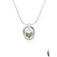 thumbnail image 2 of Delight Jewelry Silvertone Domed Puzzle Piece Heart Live Ring Charm Necklace, 18", 2 of 4