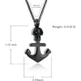 thumbnail image 2 of Anchor Skull Cremation Urn Necklace for Human Ashes Cremation Jewelry for Men Women Memorial Gifts Keepsake Ashes Pendant Jewelry, 2 of 7