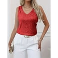 thumbnail image 3 of Women's Sequin V-Neck Tank Top Party Style Sleeveless Top, 3 of 5