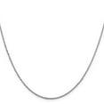 thumbnail image 3 of Auriga Fine Jewelry 14K White Gold 1.3mm Singapore Chain Necklace 18inch for Women, 3 of 5