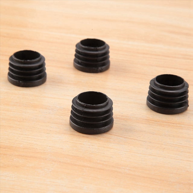 160 Pzs Negro Plastico 25mm Diametro Tapas de Extremo de Supresion Insercion de Tubo Redondo