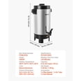 thumbnail image 2 of YKITRDA Commercial Coffee Urn 40 Cup (203oz), Quick Brew Hot Coffee Dispenser with Reusable Filter, No-Drip Spout & Keep Warm Function for Catering & Events, 2 of 11
