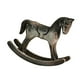 thumbnail image 1 of Caballito de madera, escultura decorativa, versátil, artesanal, ligera y artística Negro, 1 of 9