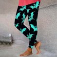 thumbnail image 6 of Karymi Jeans for Women Halloween Print Leggings,Stretch High Waist Yoga Pants Casual Workout Trousers, Basic Pants, 6 of 6