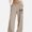 Khaki, variant on ITSAME Girls Wide Leg Sweatpants Bow Print High Waisted Loose Fit Fall Winter Casual Trousers with Pockets Size 11