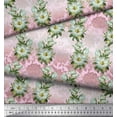 thumbnail image 2 of Soimoi Poly Georgette Fabric Leaves & Magnolia Floral Print Fabric by Yard 42 Inch Wide, 2 of 3