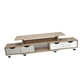 thumbnail image 4 of Mueble de TV multifuncional de madera expandible de 80 a 135 cm, mueble de TV deformable, soporte de entretenimiento para sala de estar y dormitorio, 4 of 15