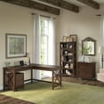 thumbnail image 7 of Bush Furniture Key West 60W L Shaped Desk with File Cabinets & Bookcase, 7 of 7