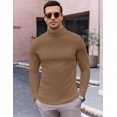 thumbnail image 2 of Ekouaer Men's Turtleneck Long Sleeve Turtle Neck Shirts, 2 of 6