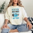 thumbnail image 2 of Money Doesn't Buy Happiness Jet Skiing, Ivory Comfort Colors T-Shirt, Large, 2 of 3