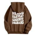 thumbnail image 5 of WEAIXIMIUNG Robes Sweat-Shirt pour Femmes 2025 Hoodie Décontracté à Col Rond avec Poche Imprimé Lettres Anglaises, 5 of 5