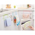 thumbnail image 3 of Multipurpose Single Lever Door Back-Towel Rack Cabinets Clothes Hanger Hook Bathroom Accessory (Pink), 3 of 4