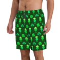 thumbnail image 2 of Balery leaves and glasses of beer for St. Patrick's Day Traje de Baño Estilo Hawaiano para Hombre, Shorts de Secado Rápido con Bolsillos-3X-Large, 2 of 6