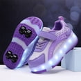 thumbnail image 5 of Kids Roller Skates Light up Shoes with Wheels Shoes LED USB Charging Roller Sneakers for Girls Boys Birthday Christmas Gift, 5 of 14