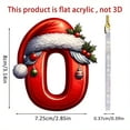 thumbnail image 3 of Design New 26 Letter Ornaments for Christmas Tree, Christmas Letters Ornaments Hanging Xmas Alphabet Letters for Christmas Tree DIY Craft Christmas Ornaments, 3 of 7