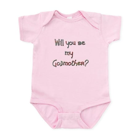 

CafePress - Candaa Will You Be My Godmother Infant Bodysuit - Baby Light Bodysuit Size Newborn - 24 Months