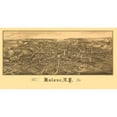 thumbnail image 3 of Burleigh 24x15 Black Modern Framed Museum Art Print Titled - Malone New York - Burleigh 1886, 3 of 5