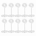 thumbnail image 1 of Wedding Seat Card Holder Stainless Steel Clip Heart Style 10 Pieces Pack, 1 of 5