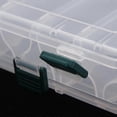 thumbnail image 3 of Lixada 27*18*4.7CM Double Sided High Strength Transparent Visible Plastic Fishing Lure Box 14 Compartments with Drain Hole Fishing Tackle, 3 of 5