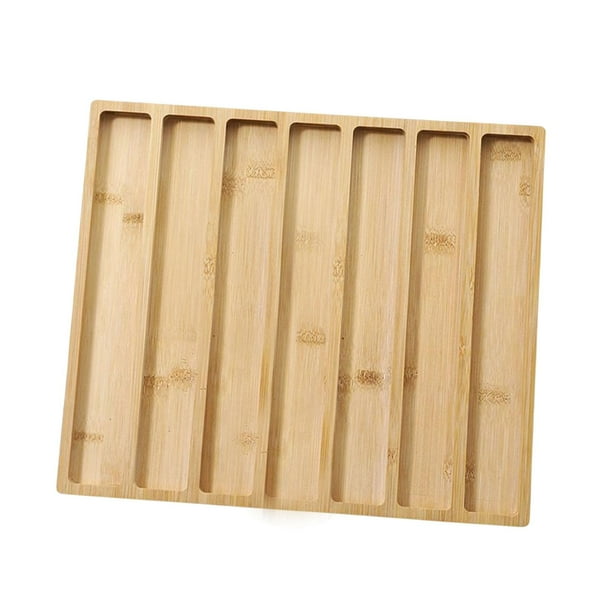 Tablero de madera para manualidades, soporte para obsequios maternos, regalo útil, exhibidor de joyería con múltiples compartimentos 7 cuadrículas
