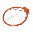 thumbnail image 2 of OULII Basketball Rim Replacement Heavy Duty Iron for Indoor Outdoor Use Orange  with NoDrill Installation, 2 of 8