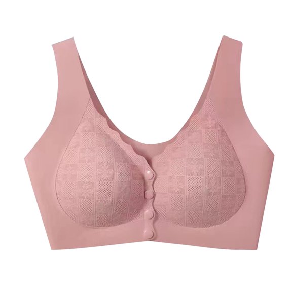 Zpanxa Wireless Lift Support Bra Seamless Full Coverage Comfort T-Shirt Bra for Women Everyday Wear