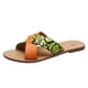 thumbnail image 2 of Sandalias con textura de serpiente de fondo plano con pajarita a la moda para mujer, zapatillas para la playa y el hogar Wmkox8yii hj789, 2 of 3