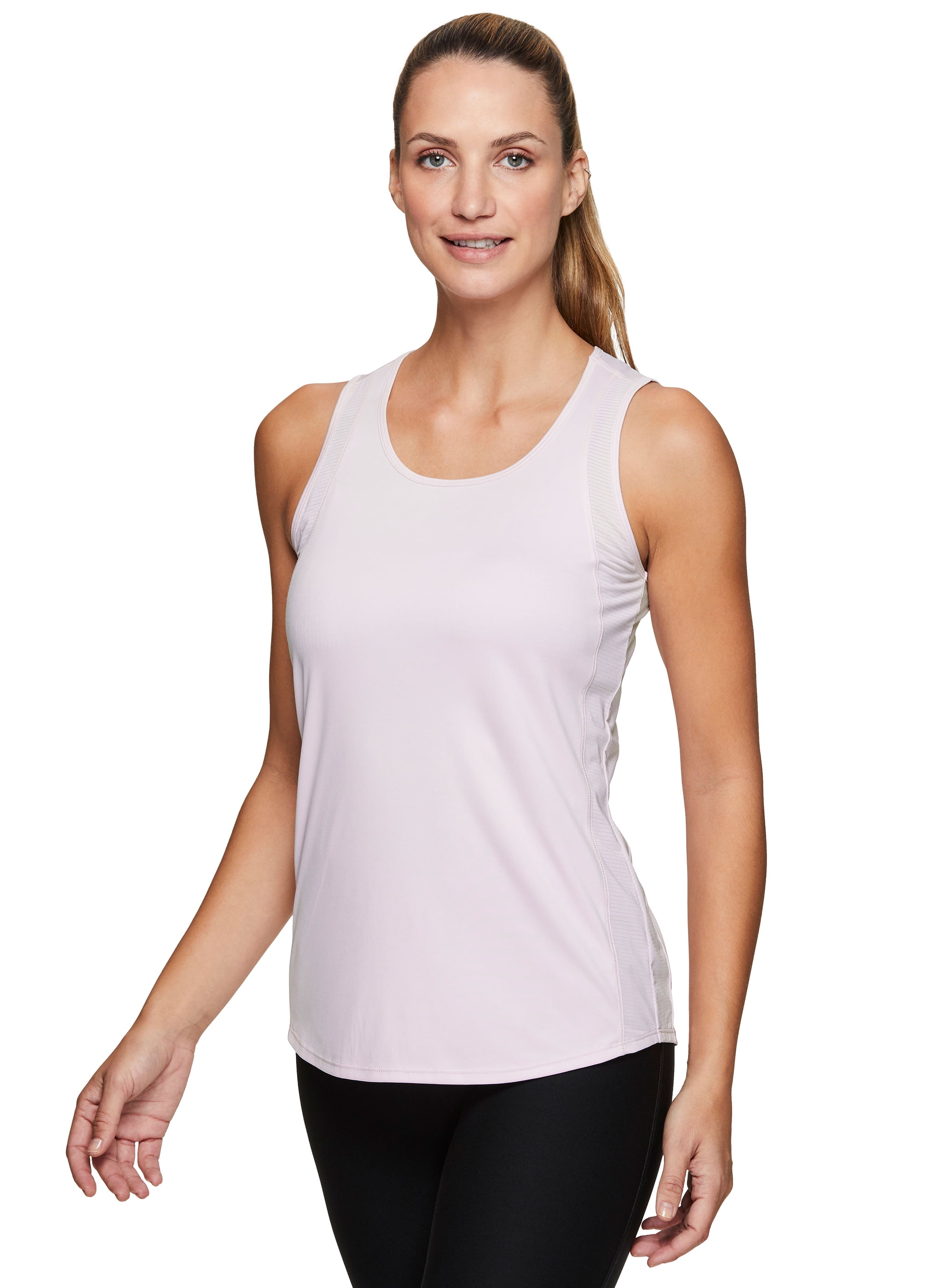 RBX Active Womens Sleeveless Athletic Performance Running Workout Yoga Tank Top with Mesh Ventilation 