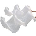 thumbnail image 4 of Abanicos para danza con velo de seda chino YONGSHENG 2 uds Color blanco 180x90cm, 4 of 5
