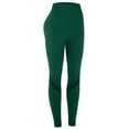 thumbnail image 6 of DODOING Womens Sport Compression Fitness Leggings Running Yoga Jogging Gym Pants Waist Pants Exercise Workout High Stretchy and High Waist Trousers, Black/ Green/ Grey, 6 of 6