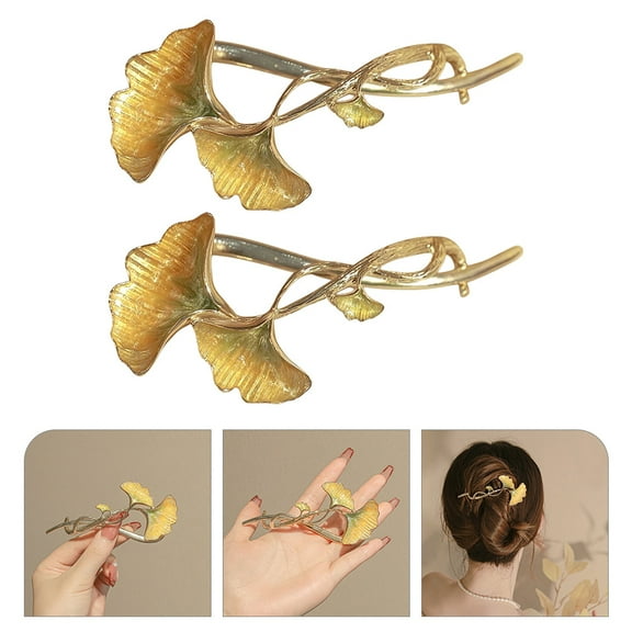 SEWCHICS Hair Clip Alloy Hair Decoration Women Office 2Pcs