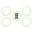thumbnail image 1 of Anillos de entrenamiento de agilidad de 5 piezas anillos de velocidad resistentes para tenis para niños adultos deportes Verde, 1 of 8