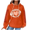 thumbnail image 1 of Camisas de Manga Larga Casual de las Mujeres Impresión No Estructurada Bolsillo Sudadera con Capucha para la Moda de Verano de Primavera, 1 of 5