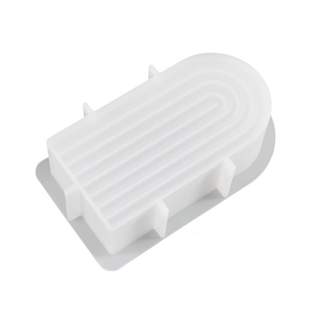 Moldes Para Velas Molde de pastel de silicona no tóxico en forma de U DIY para decoraciones arquitectónicas abstractas Ndcxsfigh Libre de BPA