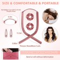 thumbnail image 4 of Rizador de pelo sin calor (rosa), rizadores de pelo sin calor Rodillo de pelo sin calor de terciopelo Varilla para rizar sin calor Diadema Rodillo de pelo sin calor Rizador Rizador Cabello suave para, 4 of 5