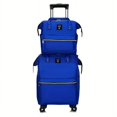 thumbnail image 1 of 2-Piece Oxford Bull Pull Rod Travel Bag Set - Expandable Double Shoulder Back Case for Universal Wheels!, 1 of 5