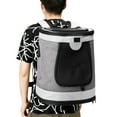 thumbnail image 4 of ZAKAPAWS Comfortable Dog & Cat Carrier Backpack, with Safety Features and Cushion Back Support, for Travel Hiking Walking, 4 of 6