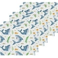 thumbnail image 3 of SKYSONIC Shark Washcloths Set of 2, Highly Absorbent Soft Cotton Fingertip Towels for Bathroom, Kitchen, Gym, Spa, Home Decor 12 x 12 Inch, 3 of 7