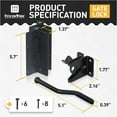 thumbnail image 5 of Fencer Wire Heavy Duty Garden Fence Hardware Kit Accessories, Metal Gate Lock and Latch Attachment for Outdoor Patio Fence Barrier or Fencing Border, 5 of 9