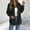 Black, variant on Women's Corduroy Jackets Long Sleeve Coats Button Down Coat (Black L)