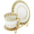 thumbnail image 2 of Bard's Ornate Twisted Shiny Gold-toned Cup and Saucer Stand, 3" H x 2.75" W x 4" D, Pack of 2, 2 of 5