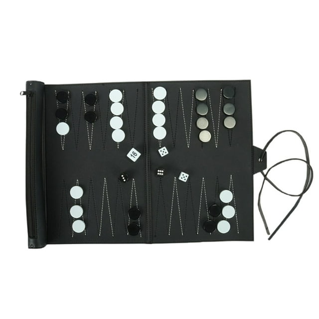 Classic Family Recreational Roll Tournament Backgammon Board Game Playset