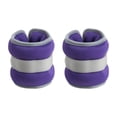 thumbnail image 1 of 2 pesas para muñecas y tobillos, para brazos y piernas, a prueba de fugas, para mujeres y hombres, con correa ajustable para correr, entrenamiento de 1 kg morado, 1 of 8